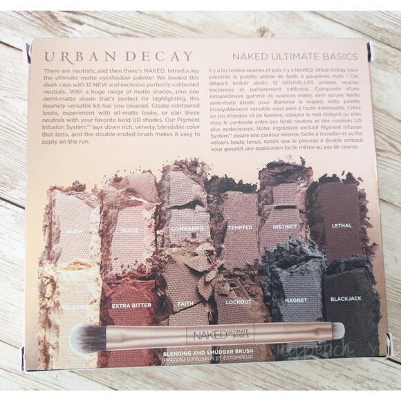 Urban Decay Naked Ultimate Basics Eyeshadow Palette NEW 12 Eye Colors Matte - Picture 2 of 12